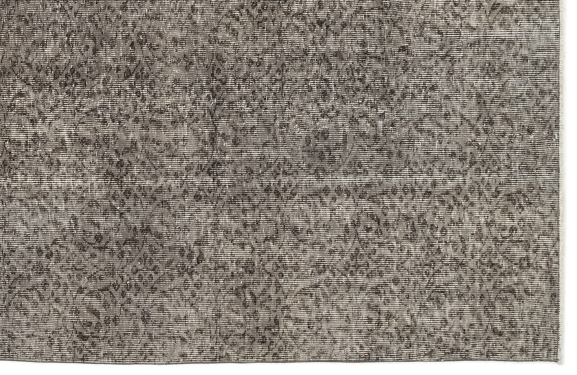 Atina Grey Vintage Wool Handmade Area Rug 5'6" x 9'5"