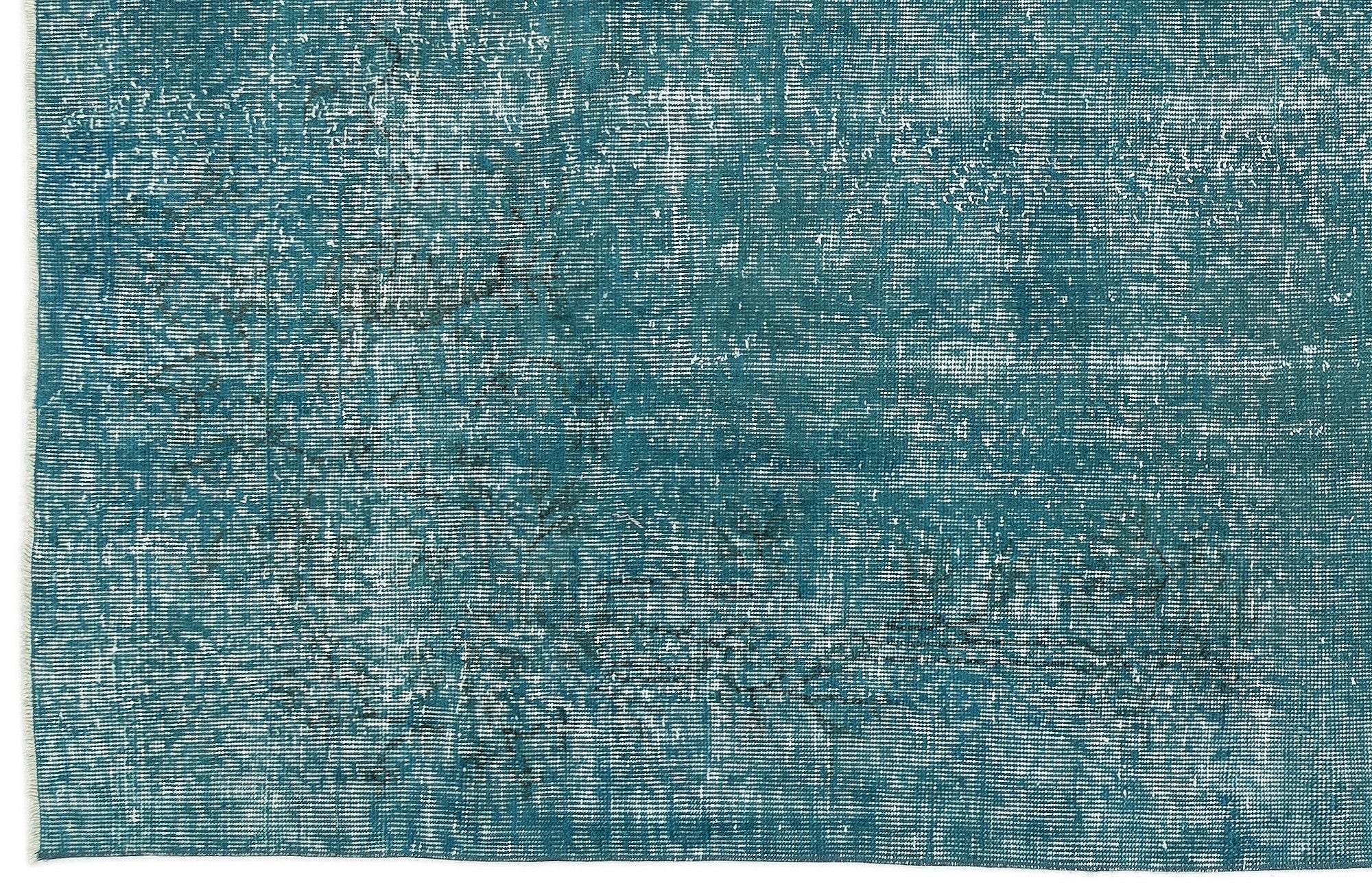 Atina Turquoise Vintage Wool Handmade Area Rug 5'1" x 8'9"