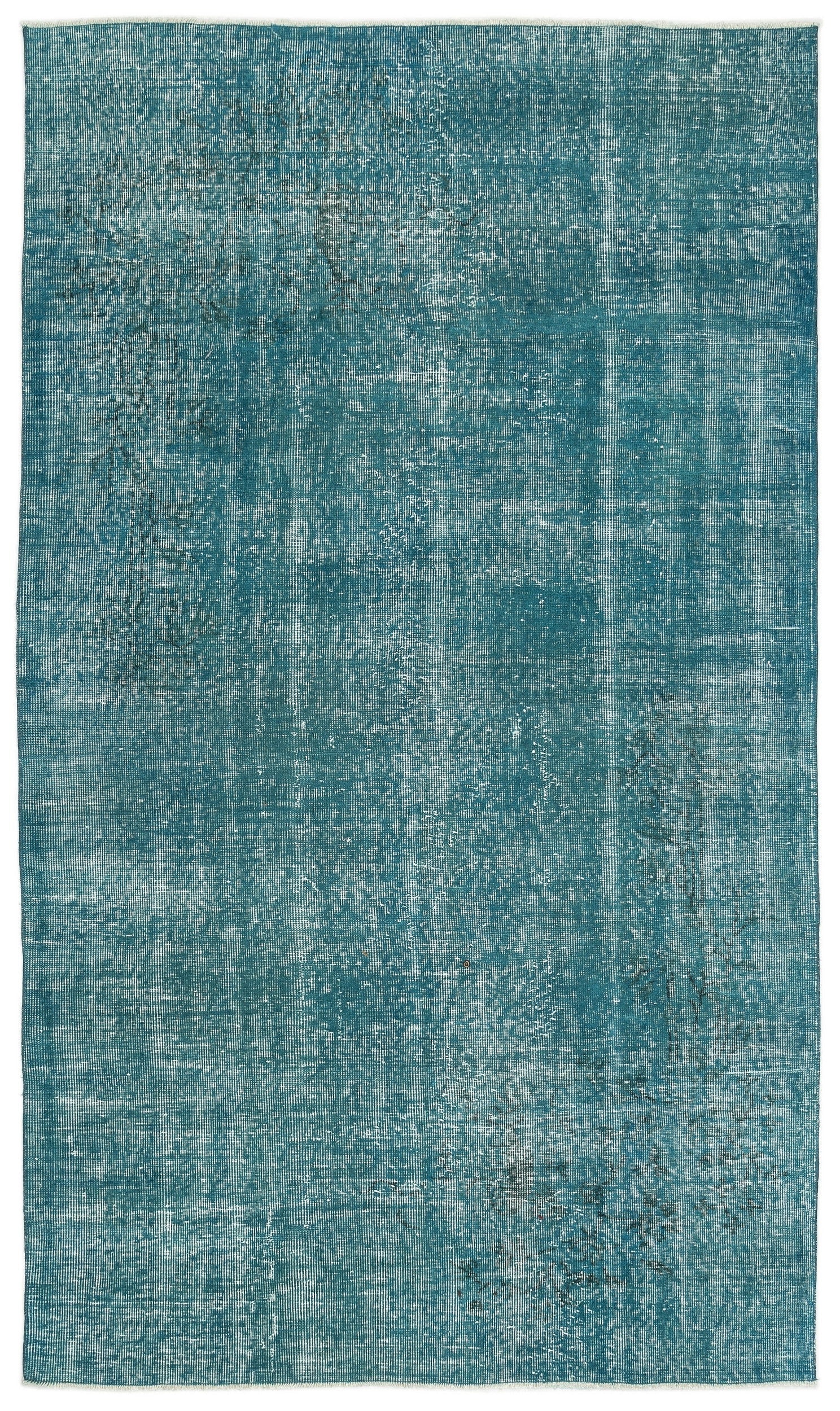 Atina Turquoise Vintage Wool Handmade Area Rug 5'1" x 8'9"