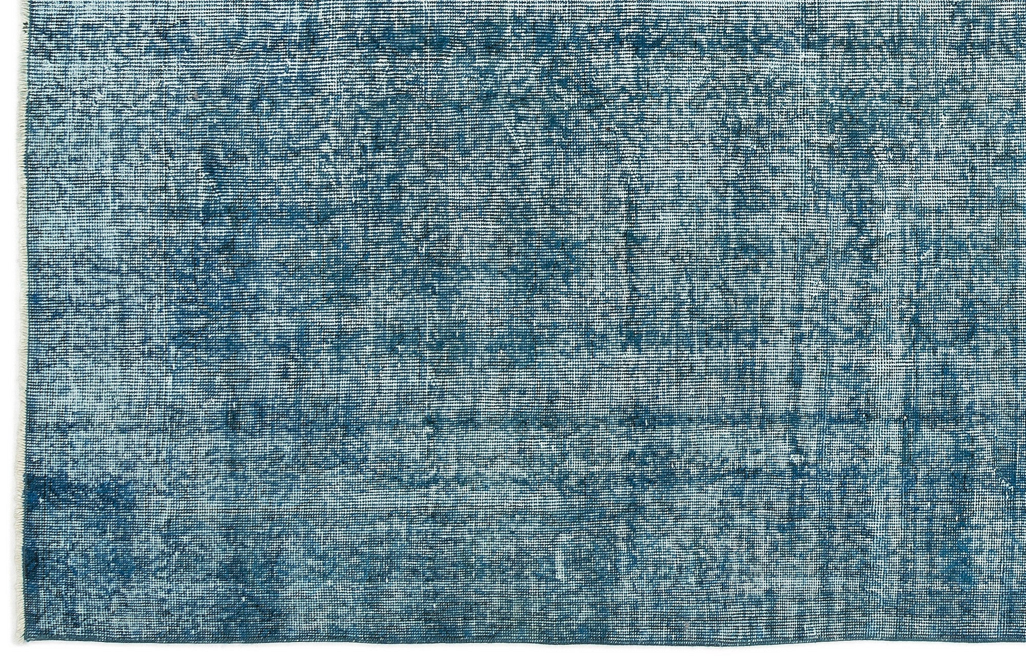 Atina Turquoise Vintage Wool Handmade Area Rug 5'3" x 9'7"