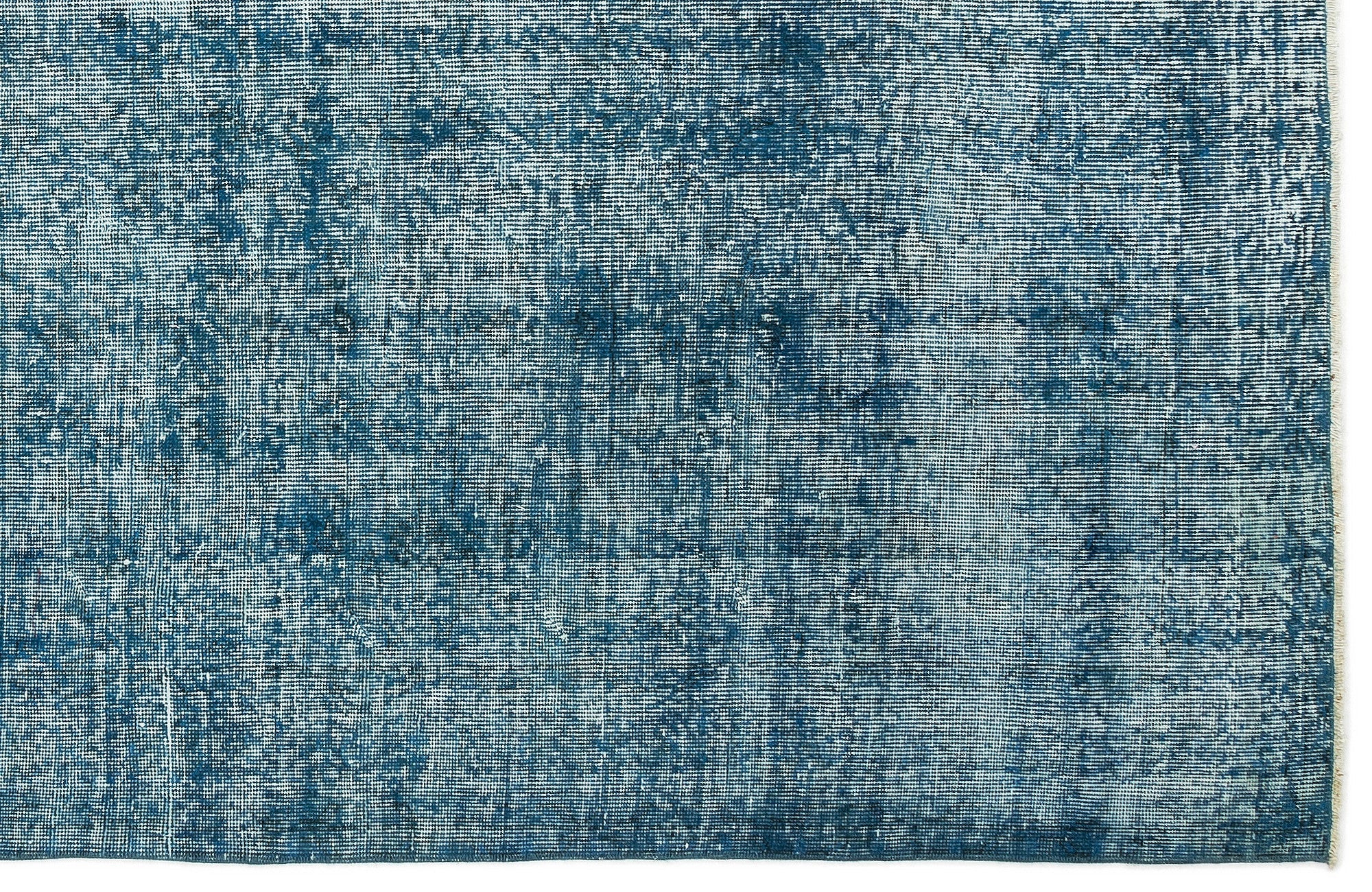 Atina Turquoise Vintage Wool Handmade Area Rug 5'3" x 9'7"