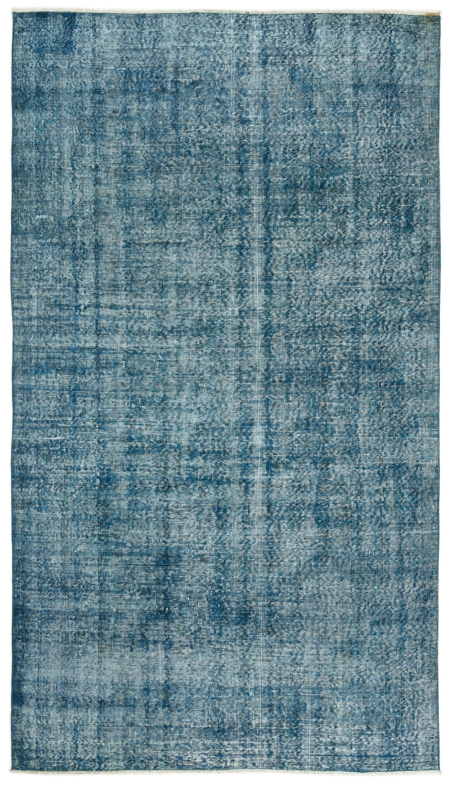 Atina Turquoise Vintage Wool Handmade Area Rug 5'3" x 9'7"