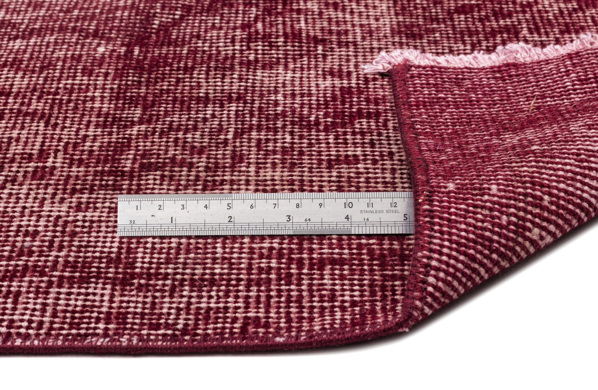 Atina Red Vintage Wool Handmade Area Rug 4'8" x 8'4"