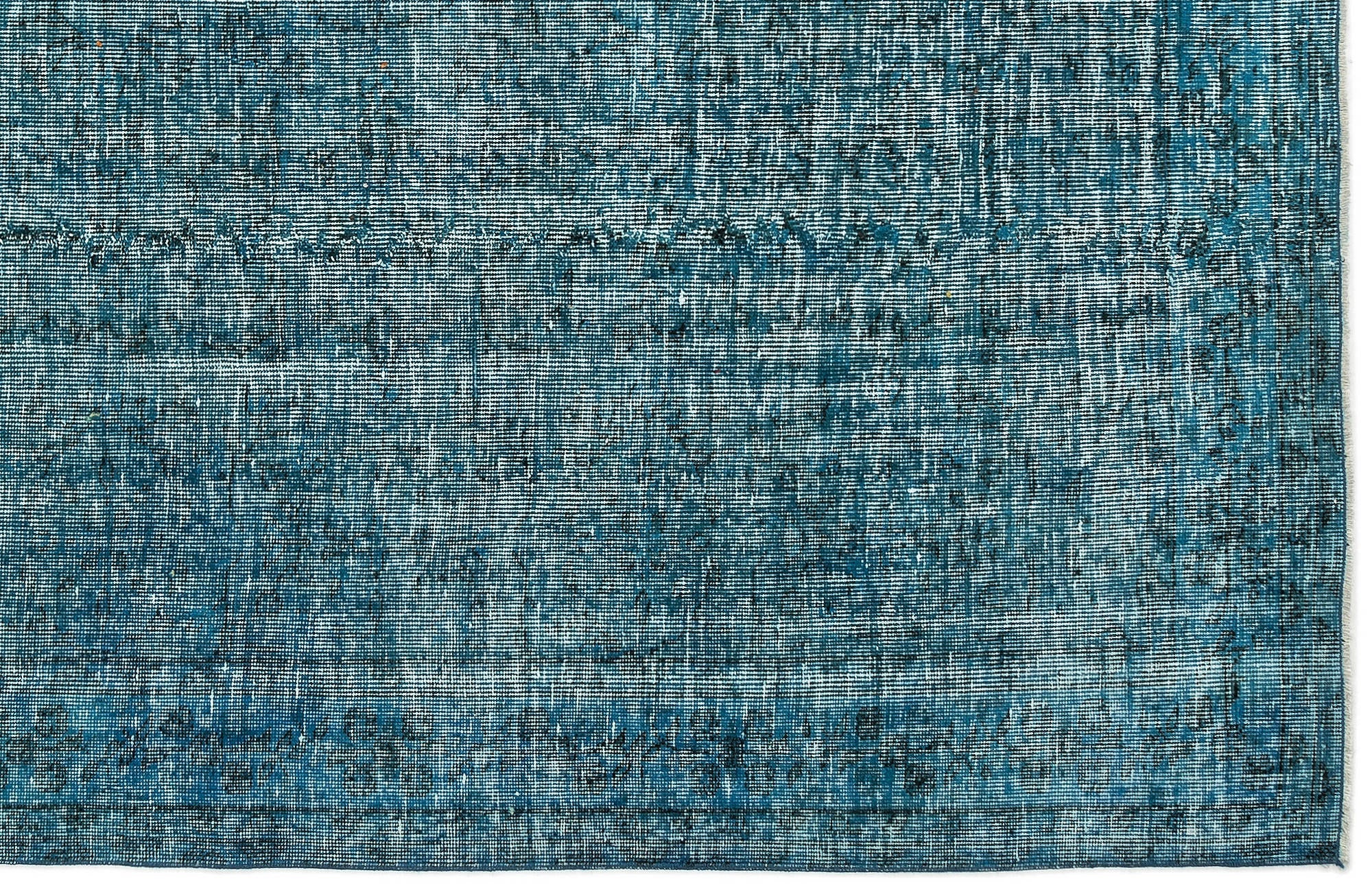 Atina Turquoise Vintage Wool Handmade Area Rug 4'8" x 8'1"