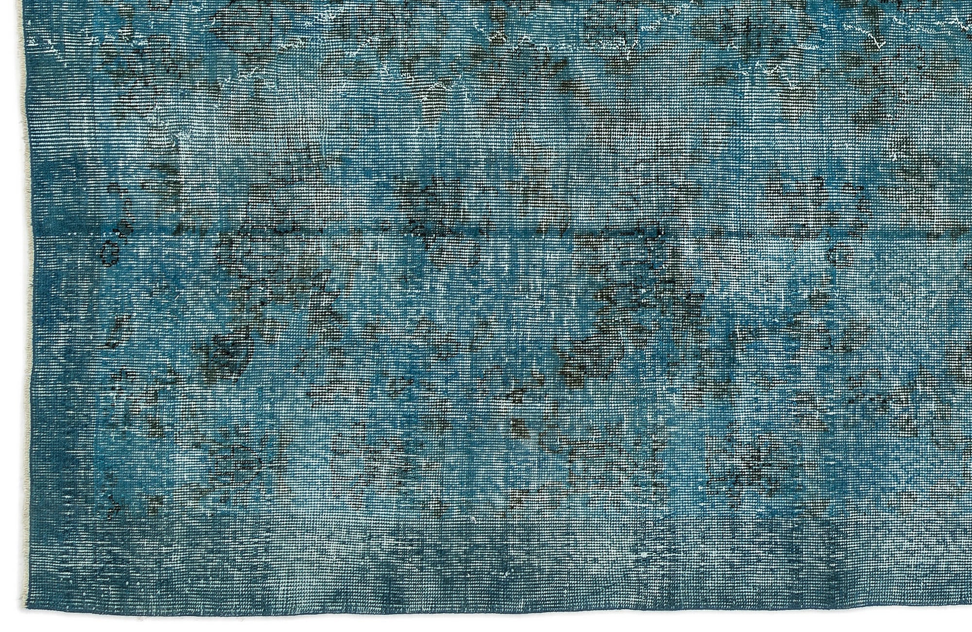 Atina Turquoise Vintage Wool Handmade Area Rug 5'2" x 7'10"