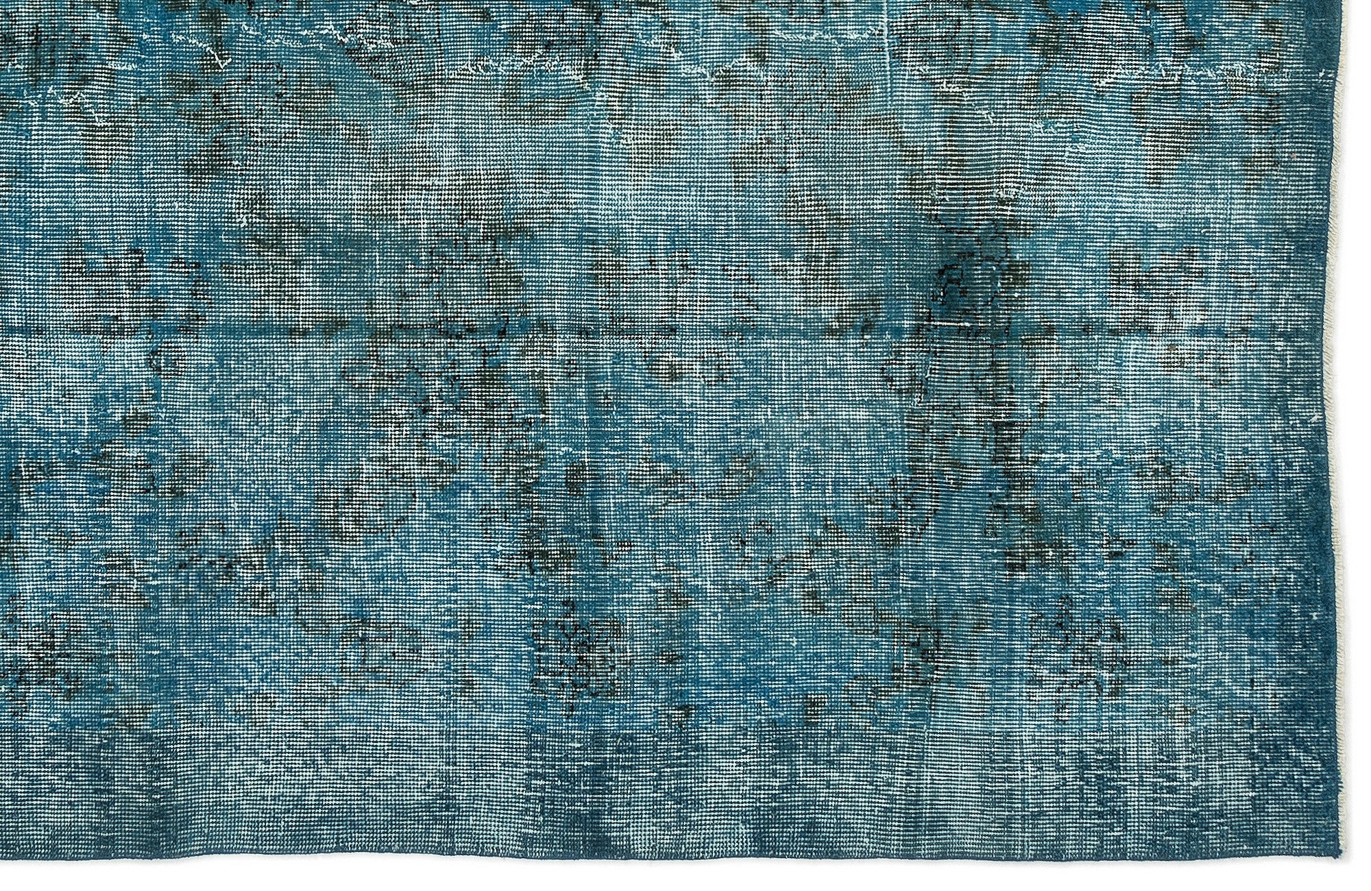 Atina Turquoise Vintage Wool Handmade Area Rug 5'2" x 7'10"