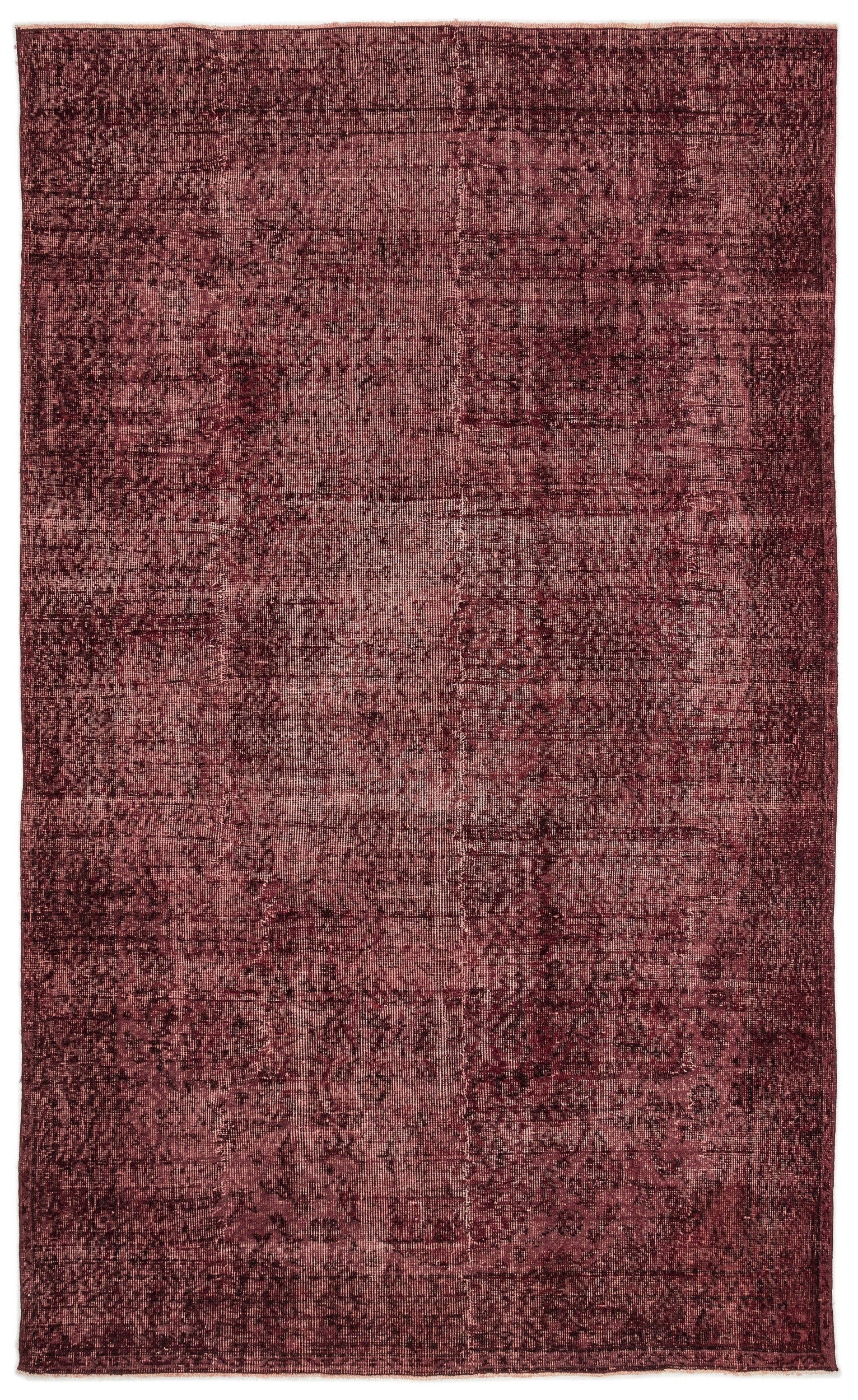 Atina Red Vintage Wool Handmade Area Rug 5'5" x 8'10"