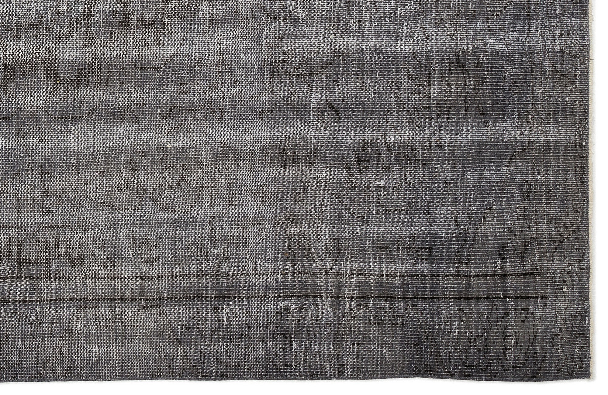 Atina Grey Vintage Wool Handmade Area Rug 5'10" x 9'6"