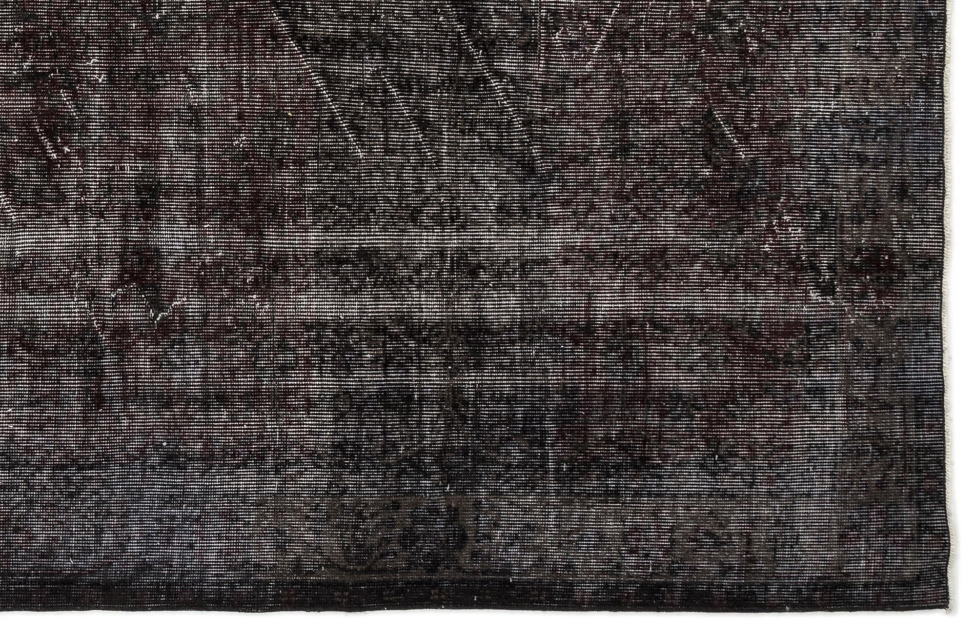 Atina Black Vintage Wool Handmade Area Rug 5'5" x 9'6"