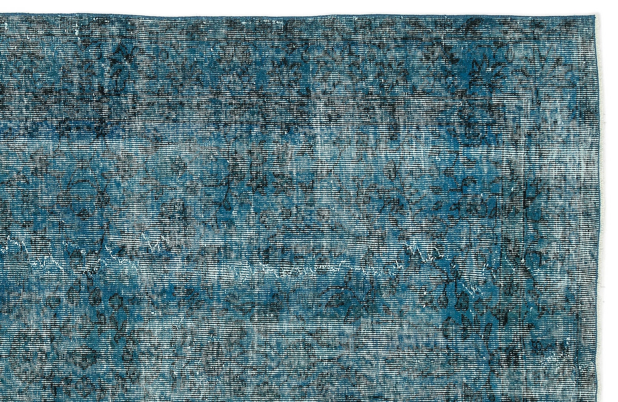 Atina Turquoise Vintage Wool Handmade Area Rug 5'0" x 8'8"