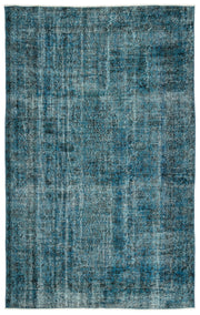 Atina Turquoise Vintage Wool Handmade Area Rug 5'0" x 8'8"