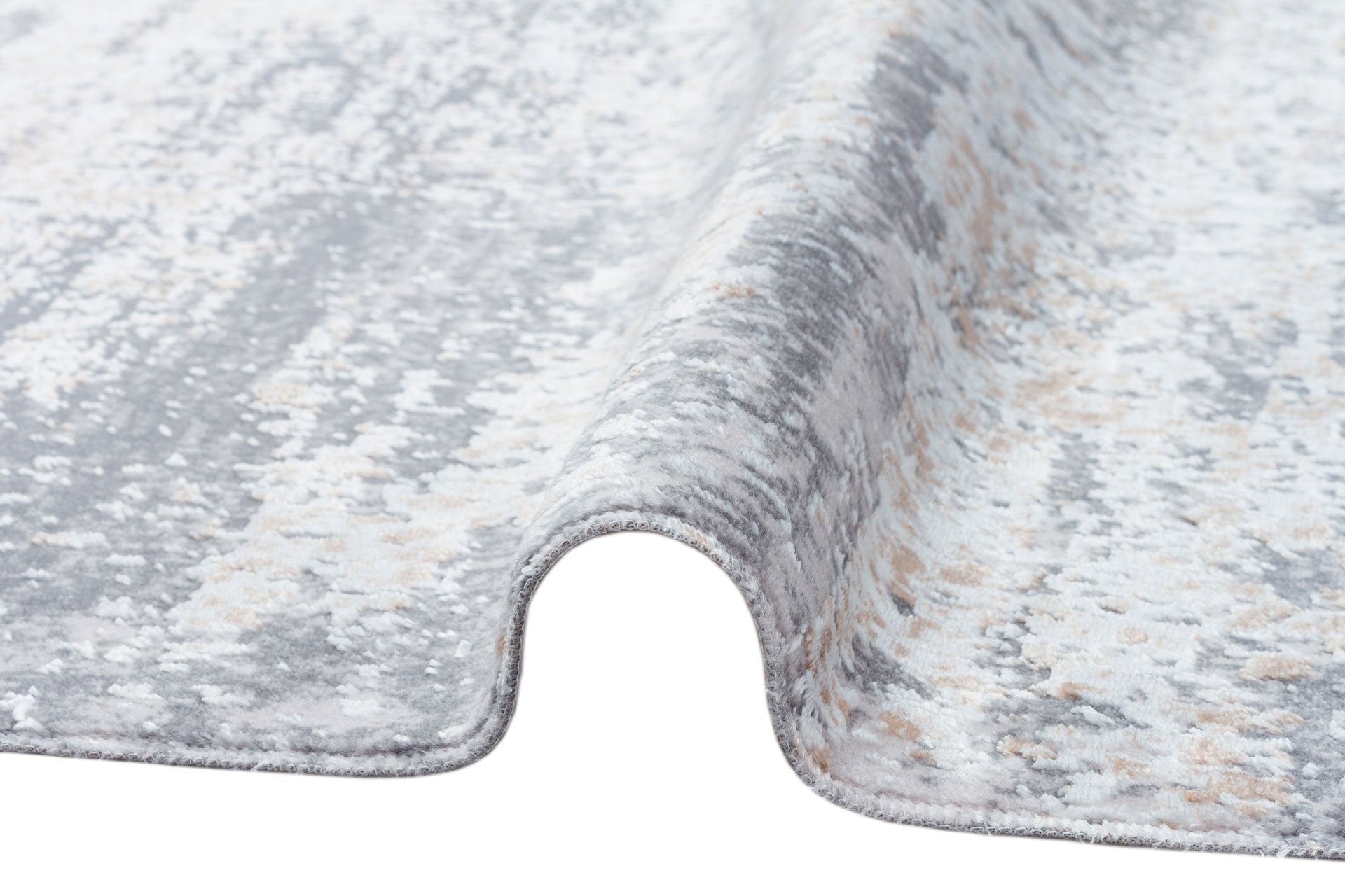 Vintage Machine Made Rug - Grey Area Rug | Washable Non Slip Flatweave Carpet