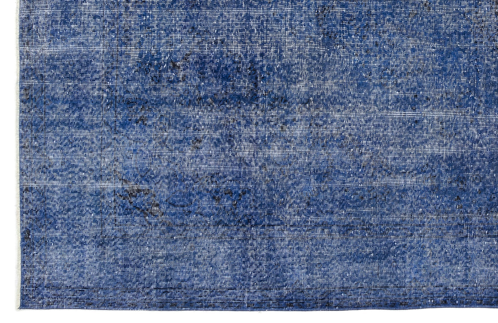Atina Blue Vintage Wool Handmade Area Rug 6'9" x 10'0"