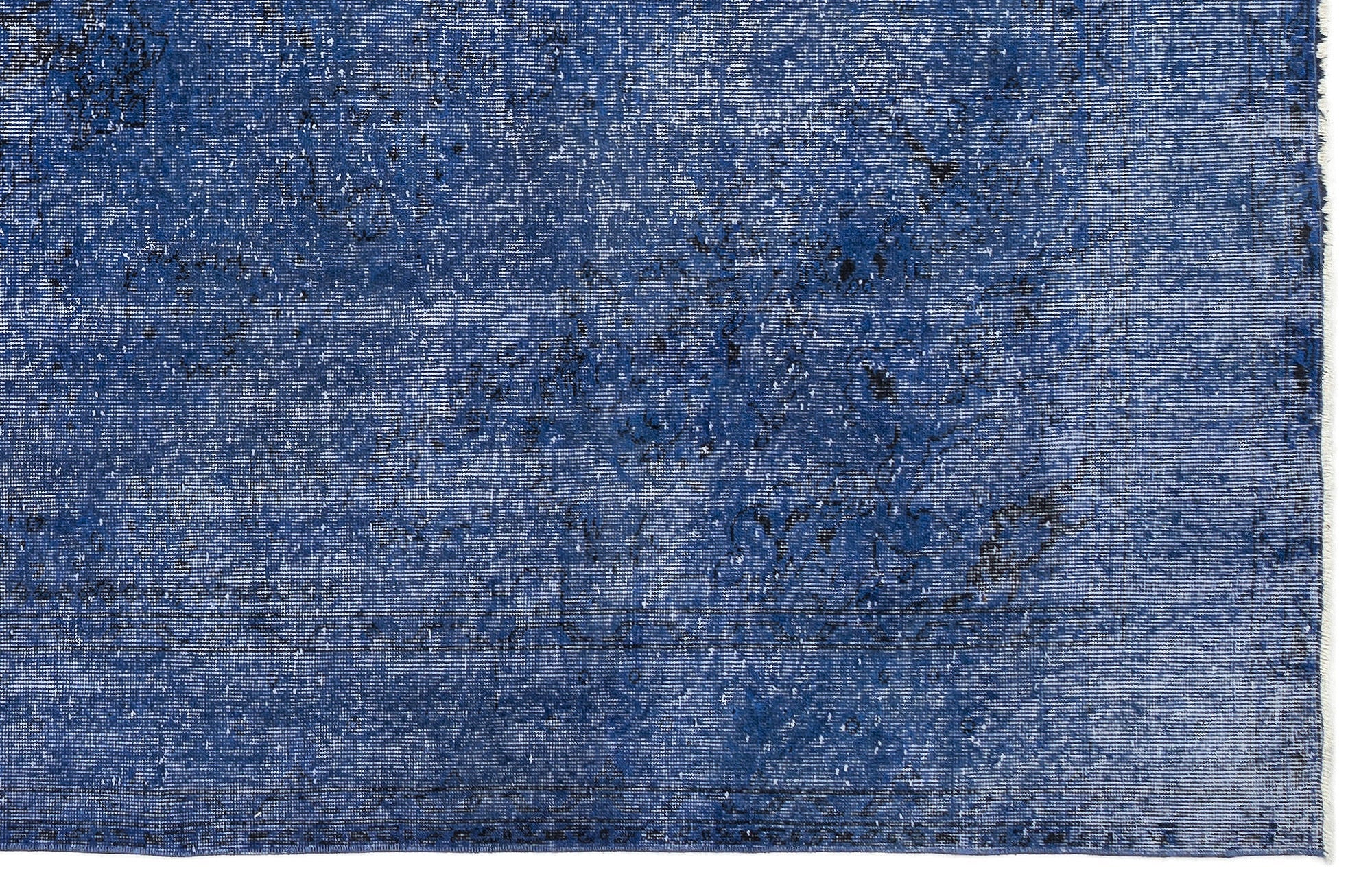Atina Blue Vintage Wool Handmade Area Rug 6'9" x 10'0"