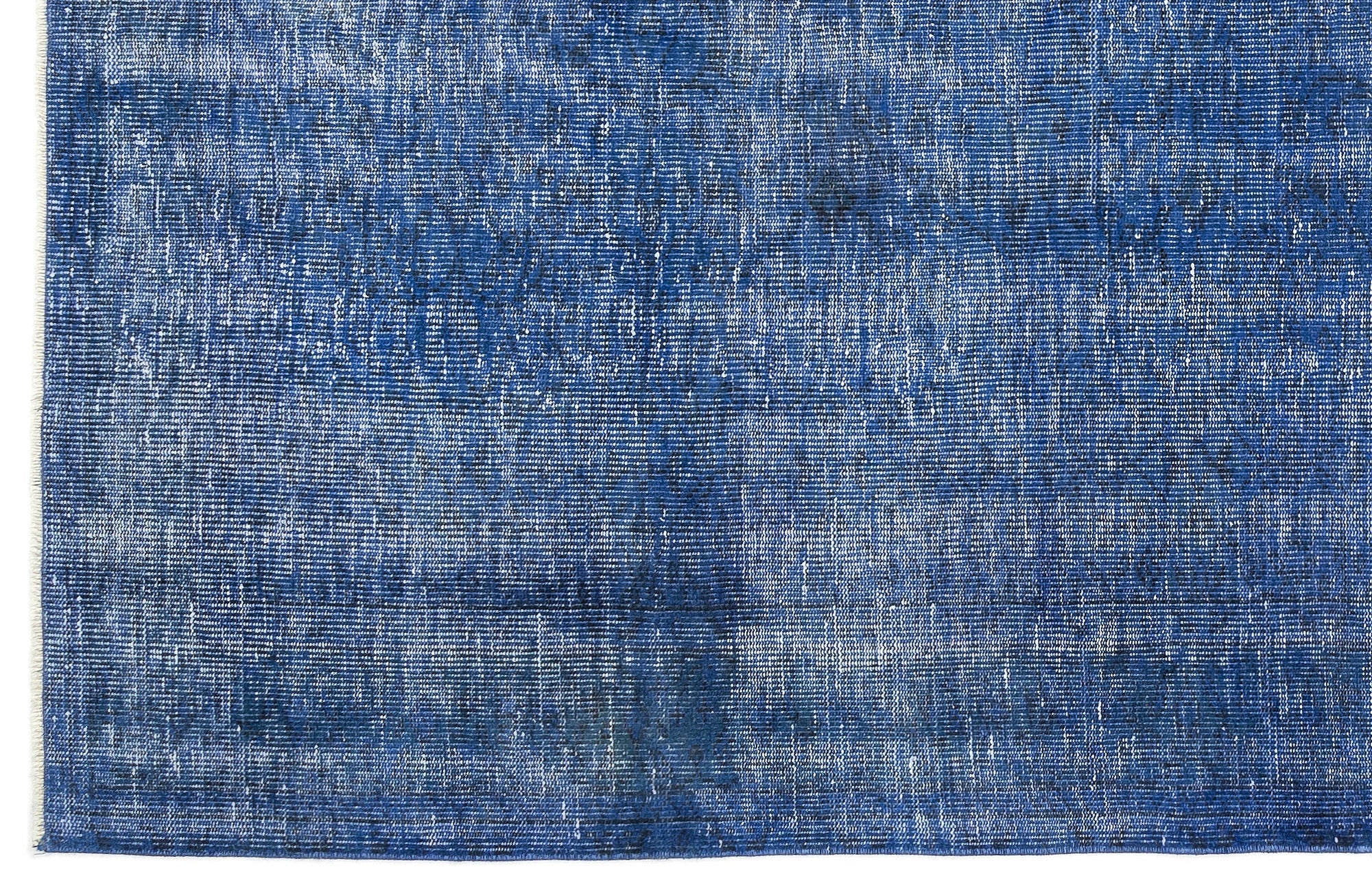 Atina Blue Vintage Wool Handmade Area Rug 6'7" x 10'3"