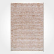 Striped Cotton Area Rug – Machine Made Rug with Non Slip Base, Soft Pile Carpet
