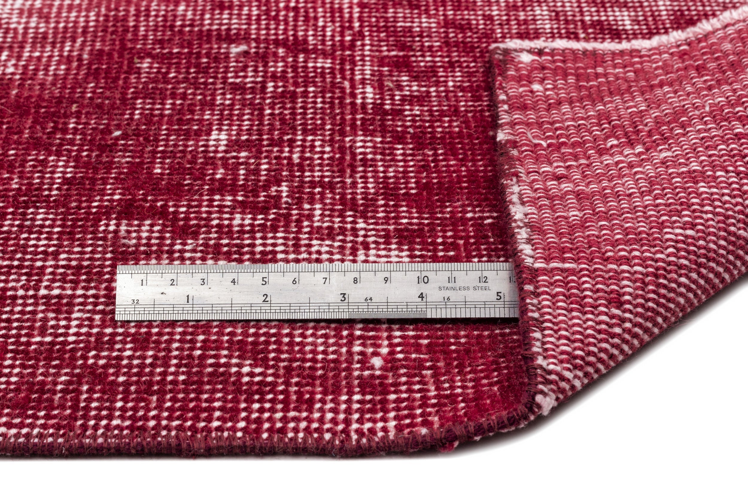 Atina Red Vintage Wool Handmade Area Rug 6'9" x 10'1"