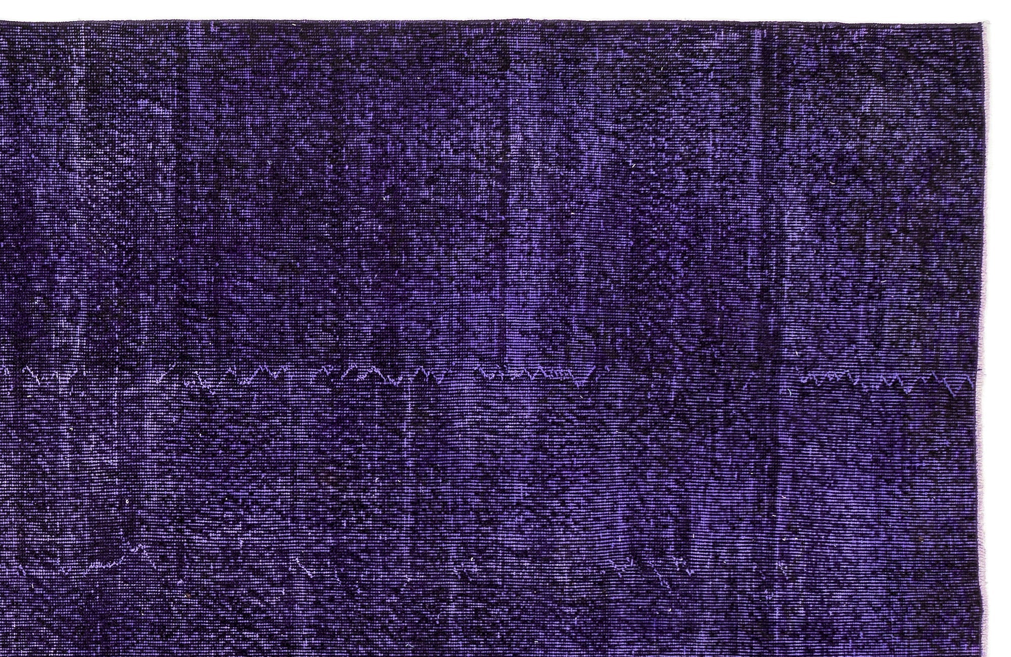 Atina Purple Vintage Wool Handmade Area Rug 5'5" x 8'10"
