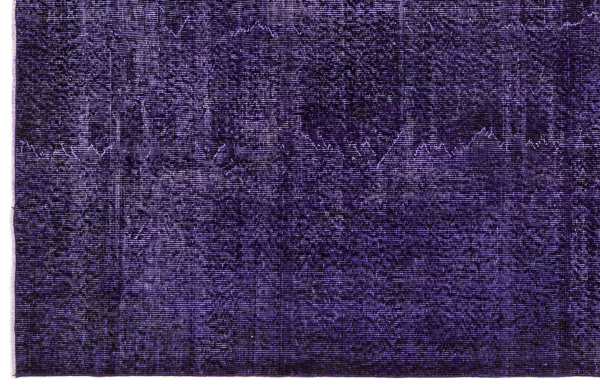 Atina Purple Vintage Wool Handmade Area Rug 5'5" x 8'10"