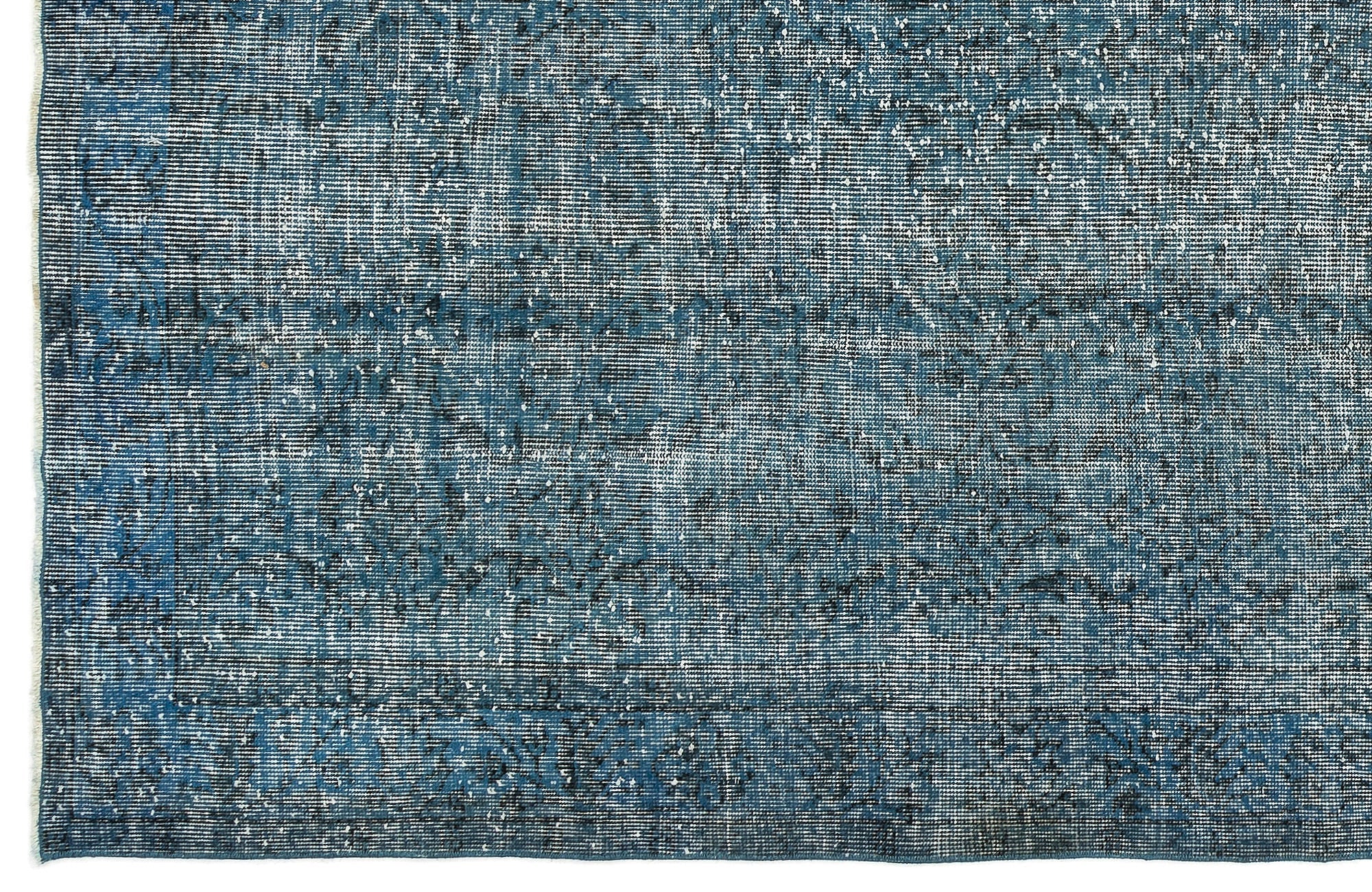 Atina Turquoise Vintage Wool Handmade Area Rug 5'8" x 9'6"