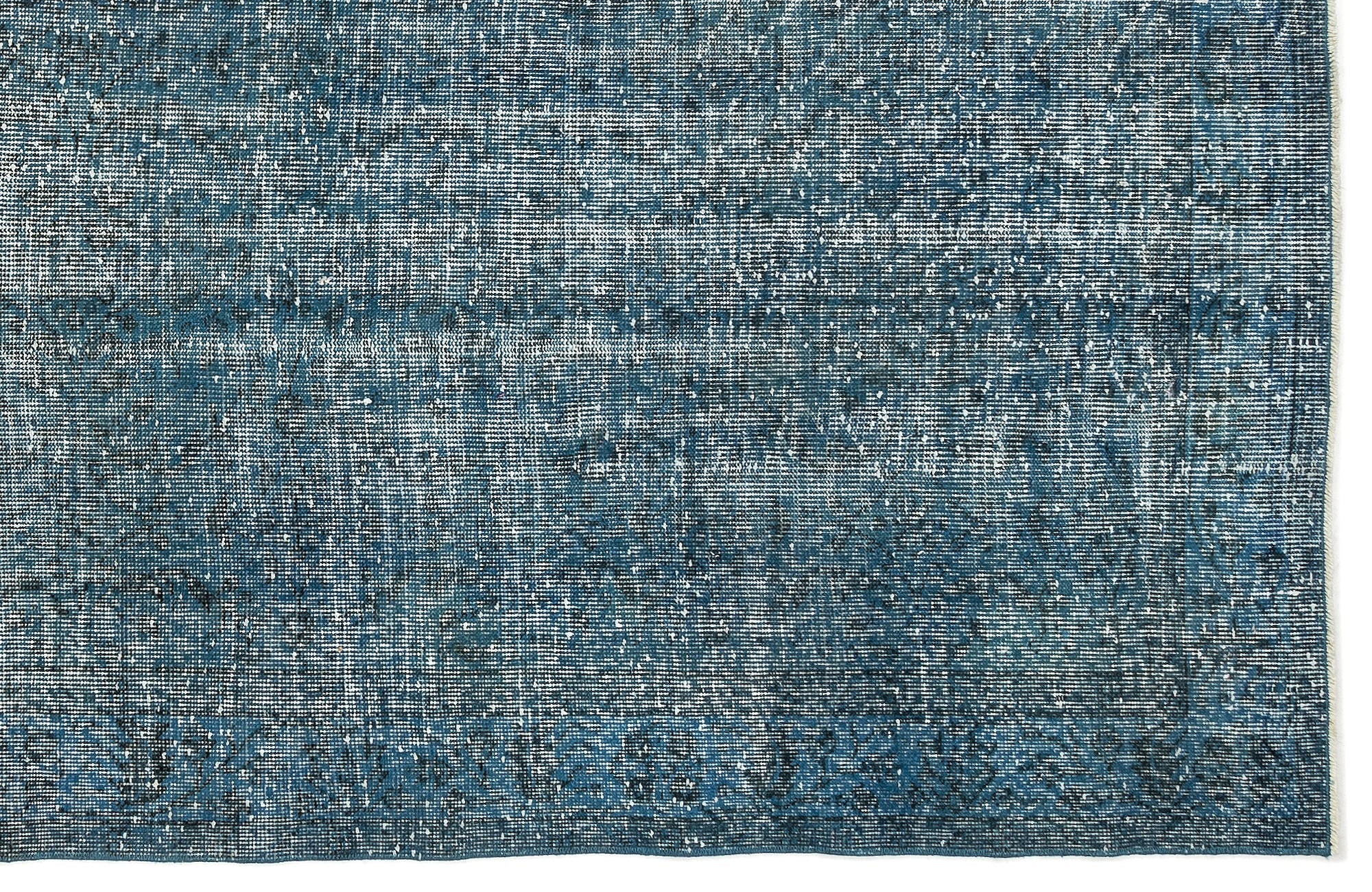 Atina Turquoise Vintage Wool Handmade Area Rug 5'8" x 9'6"