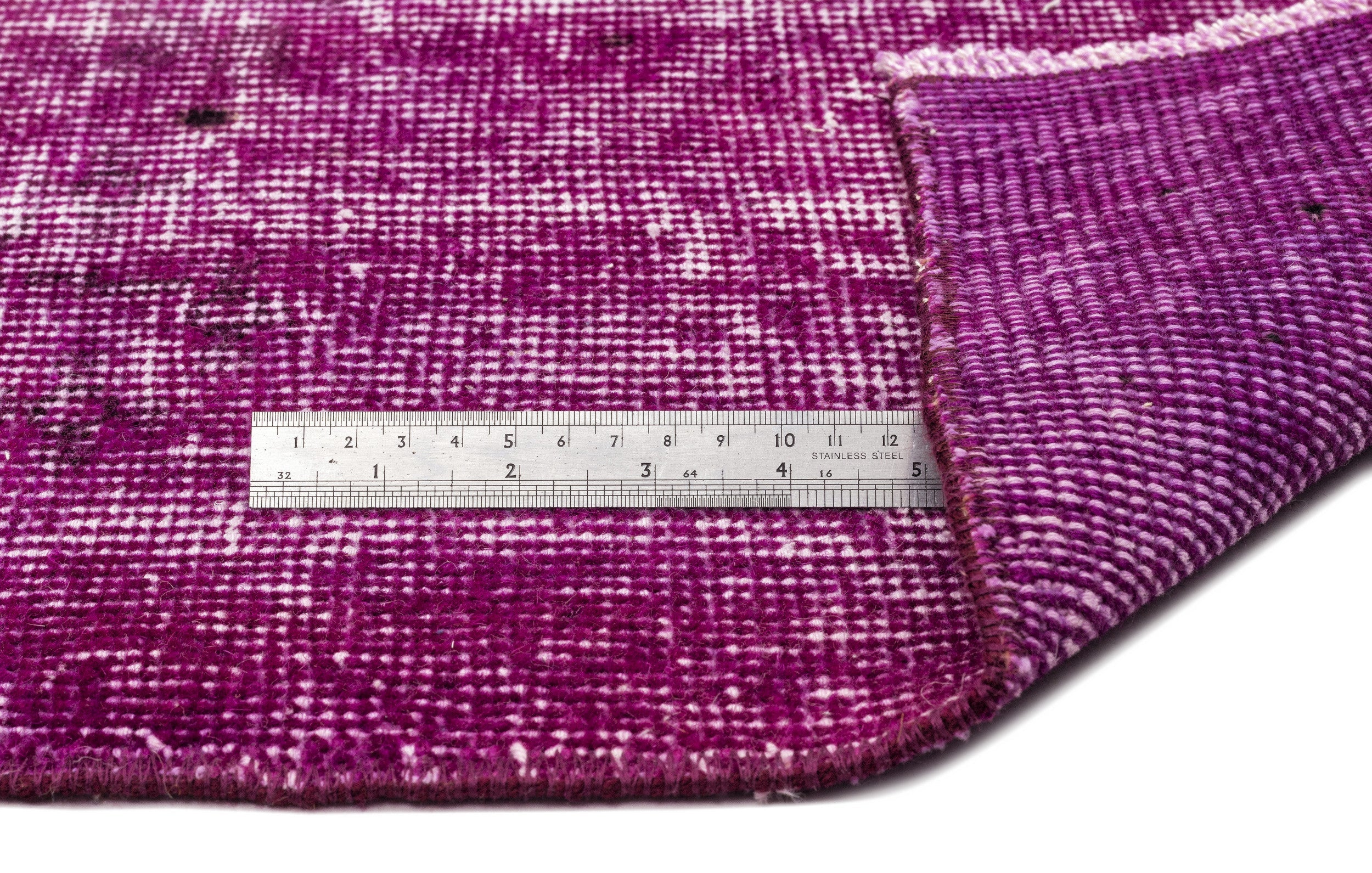 Atina Pink Vintage Wool Handmade Area Rug 6'7" x 9'11"