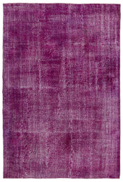 Atina Pink Vintage Wool Handmade Area Rug 6'7" x 9'11"