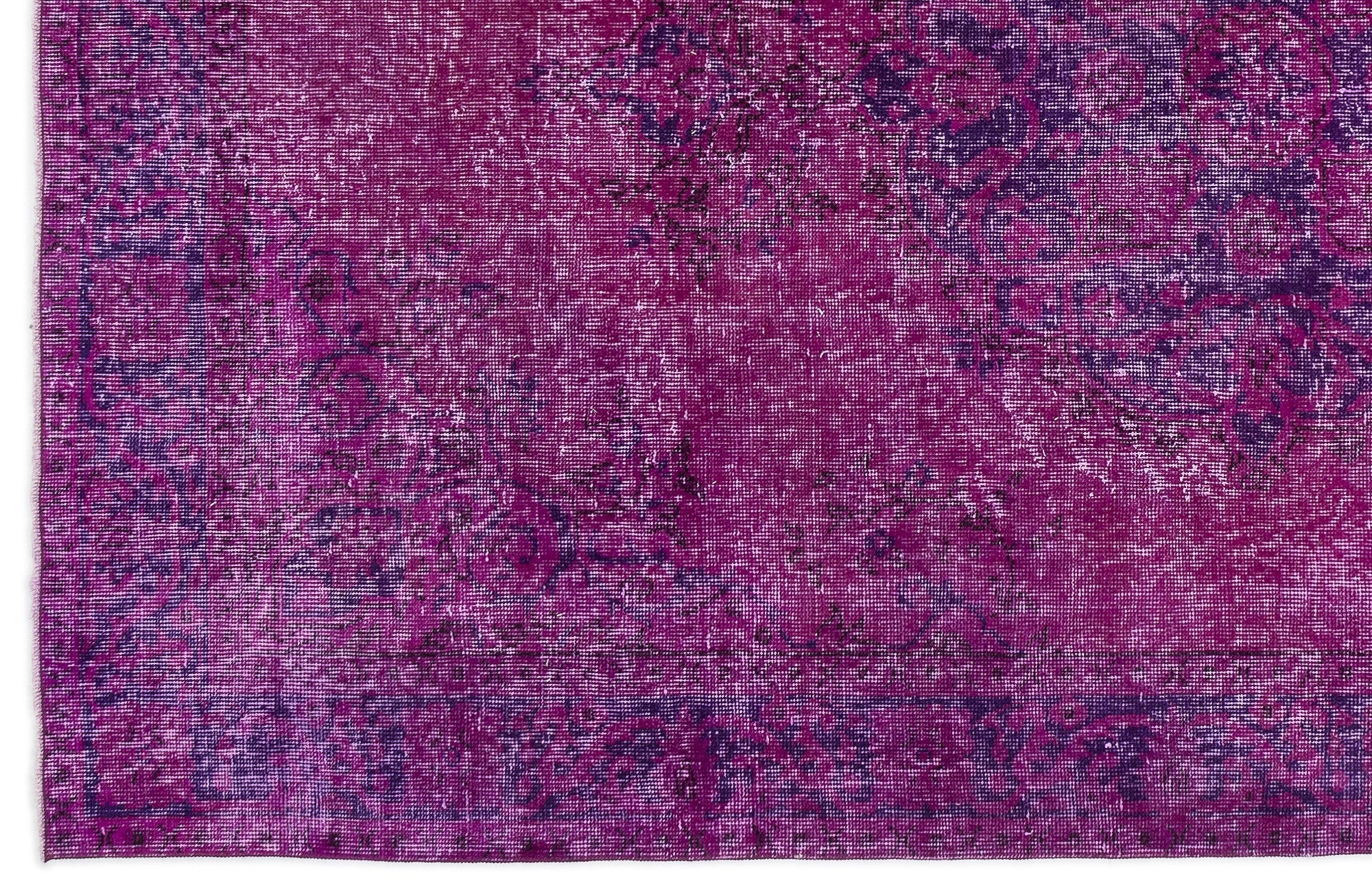Atina Pink Vintage Wool Handmade Area Rug 5'5" x 8'11"