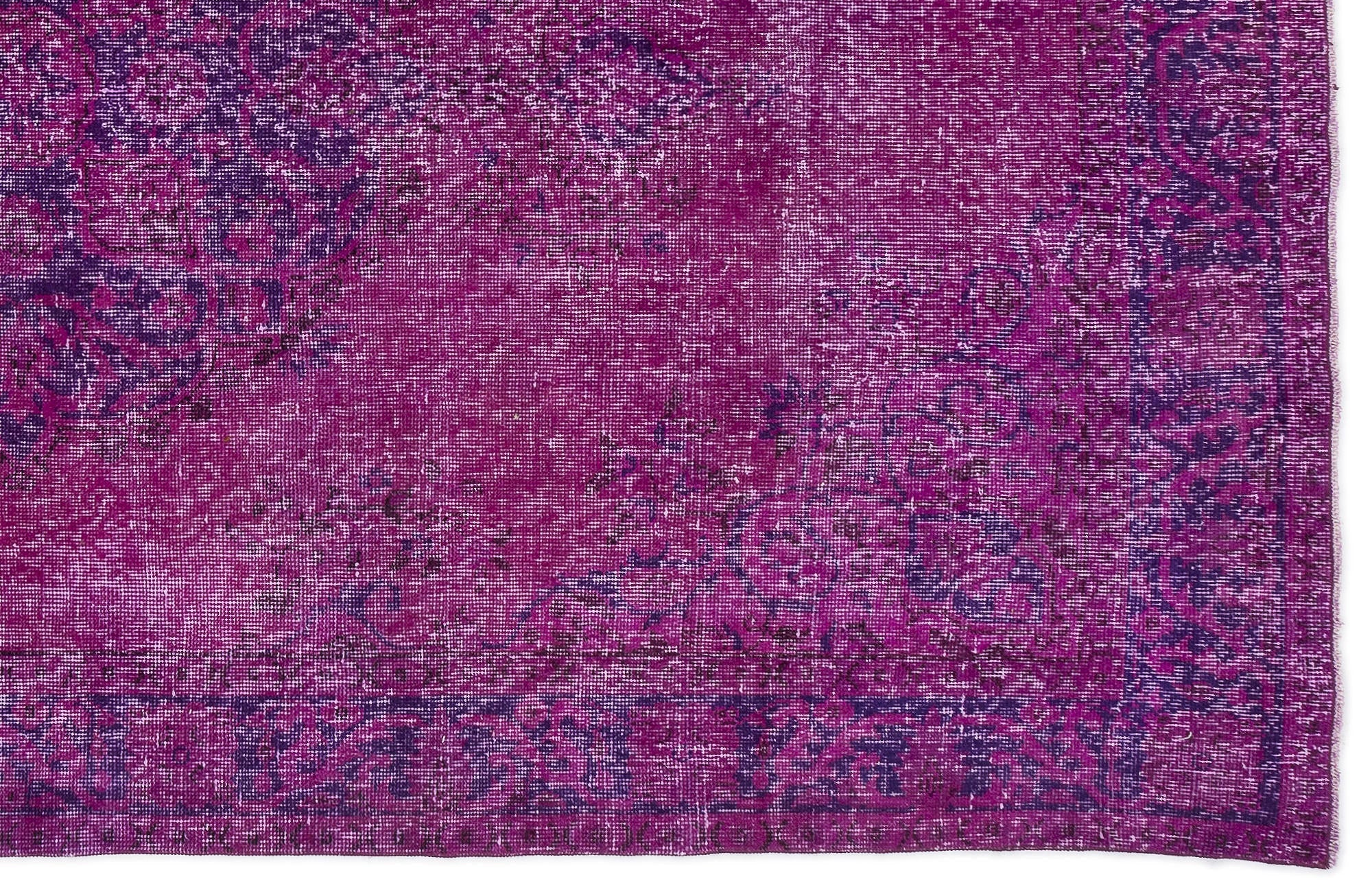 Atina Pink Vintage Wool Handmade Area Rug 5'5" x 8'11"