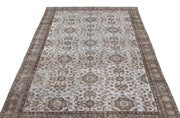 Atina Blue Vintage Wool Handmade Area Rug 5'2" x 9'4"