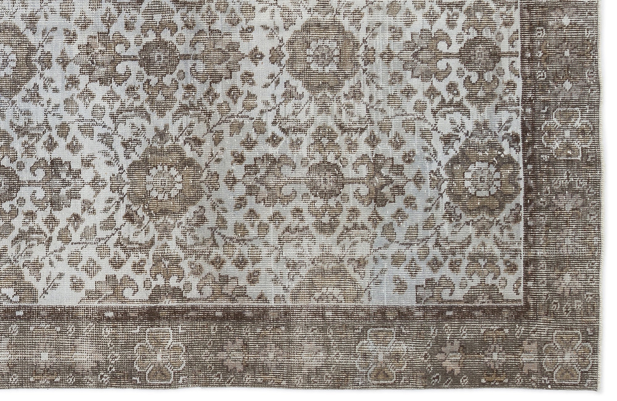 Atina Blue Vintage Wool Handmade Area Rug 5'2" x 9'4"