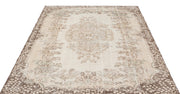 Atina Beige Vintage Wool Handmade Area Rug 5'9" x 8'7"