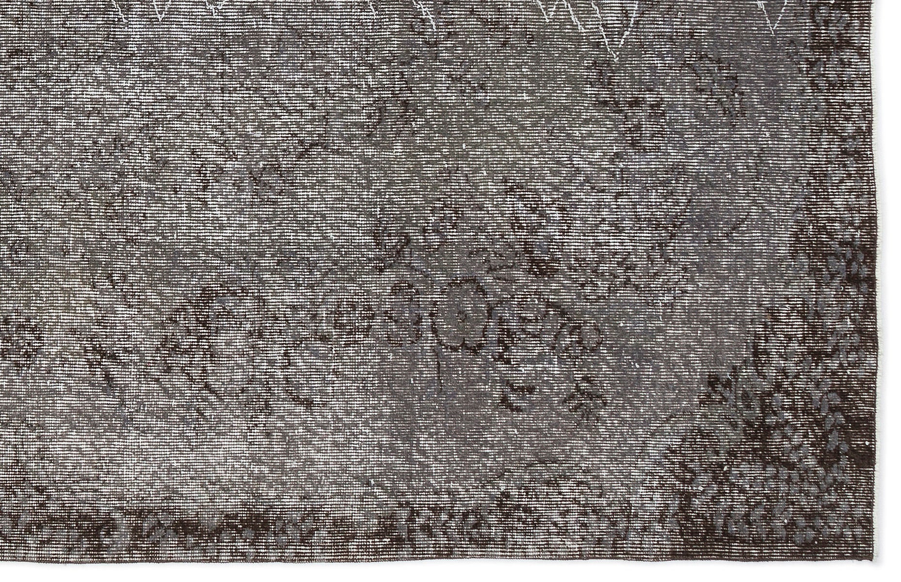 Atina Grey Vintage Wool Handmade Area Rug 5'7" x 8'9"