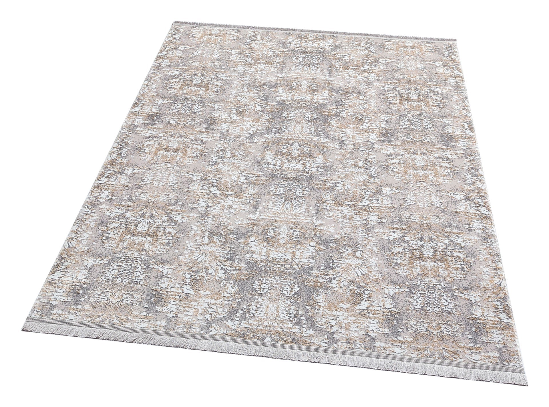 Vintage Area Rug – Machine Made Rug | Beige Dustproof Washable Carpet