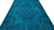 Atina Turquoise Vintage Wool Handmade Area Rug 5'9" x 10'8"