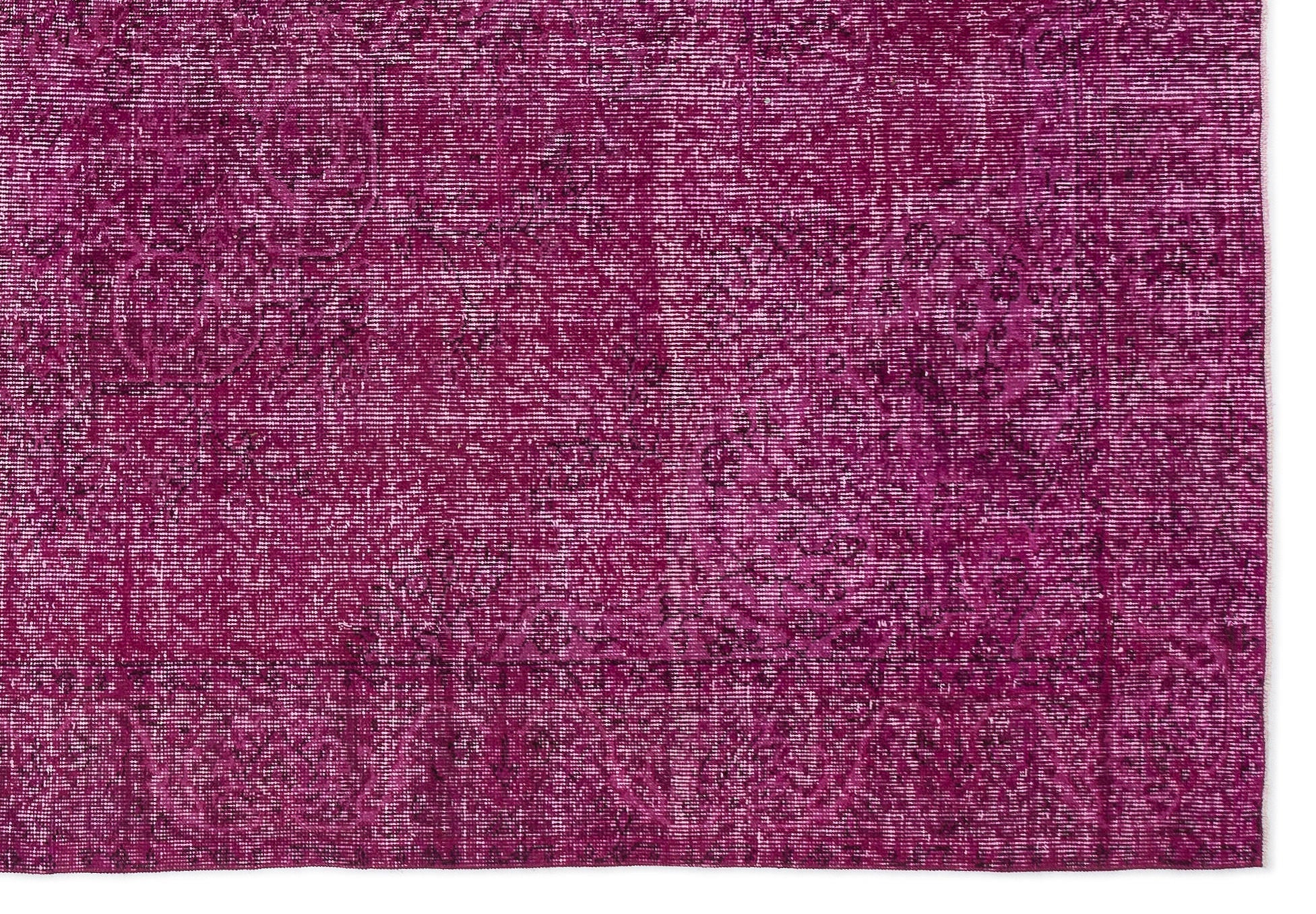 Atina Pink Vintage Wool Handmade Area Rug 5'9" x 10'0"