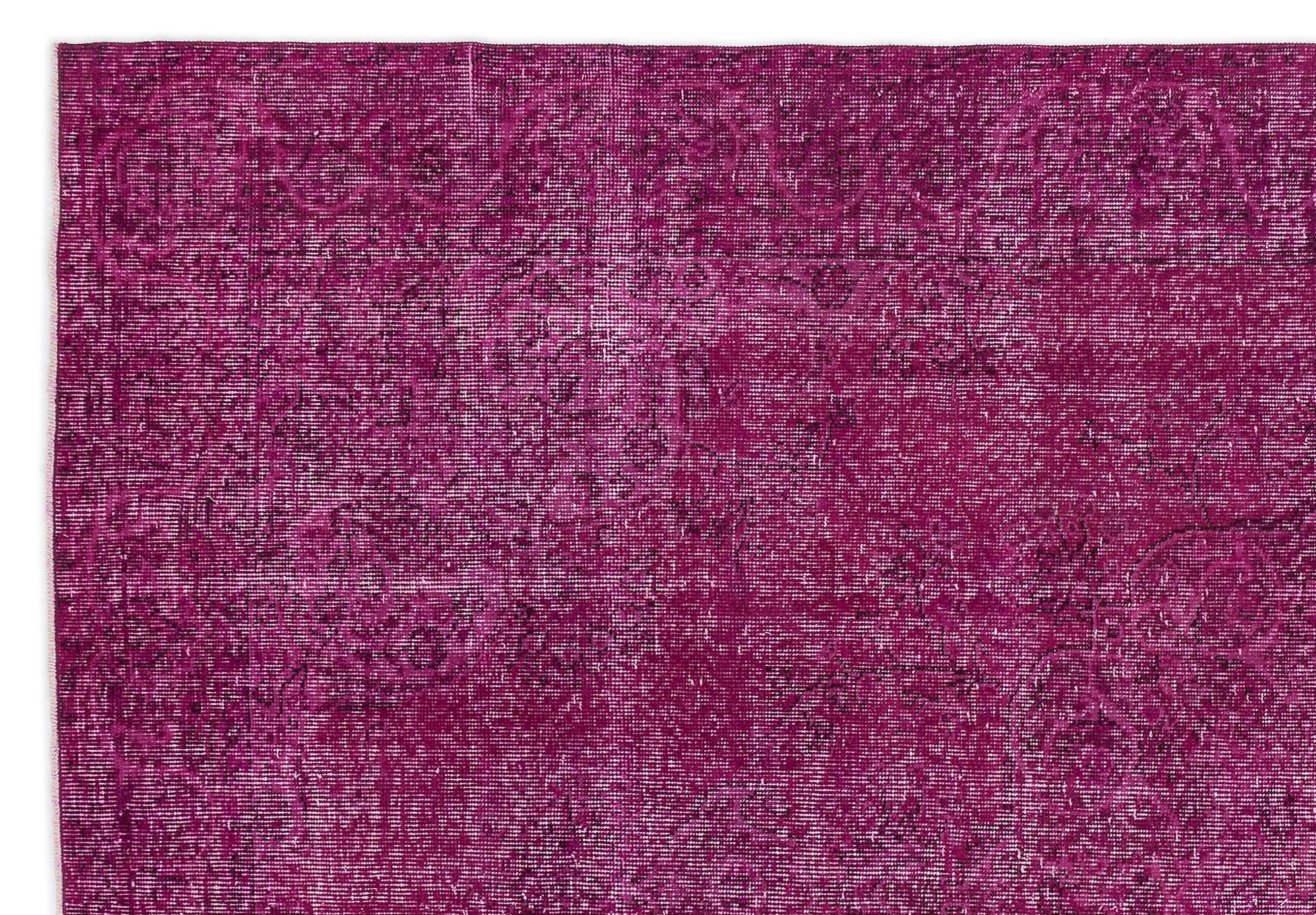 Atina Pink Vintage Wool Handmade Area Rug 5'9" x 10'0"
