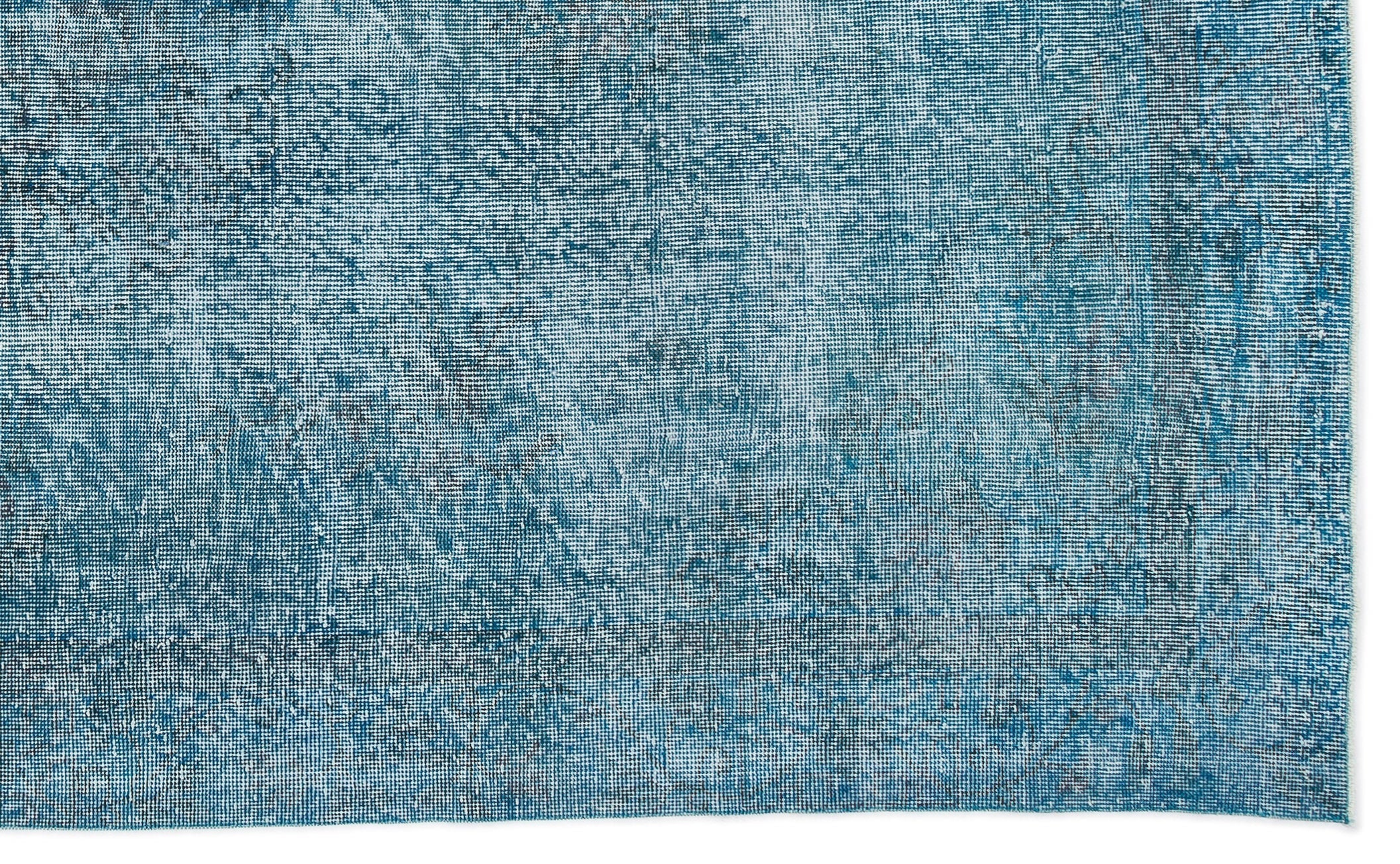 Atina Turquoise Vintage Wool Handmade Area Rug 6'1" x 9'5"