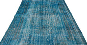 Atina Turquoise Vintage Wool Handmade Area Rug 5'7" x 9'4"