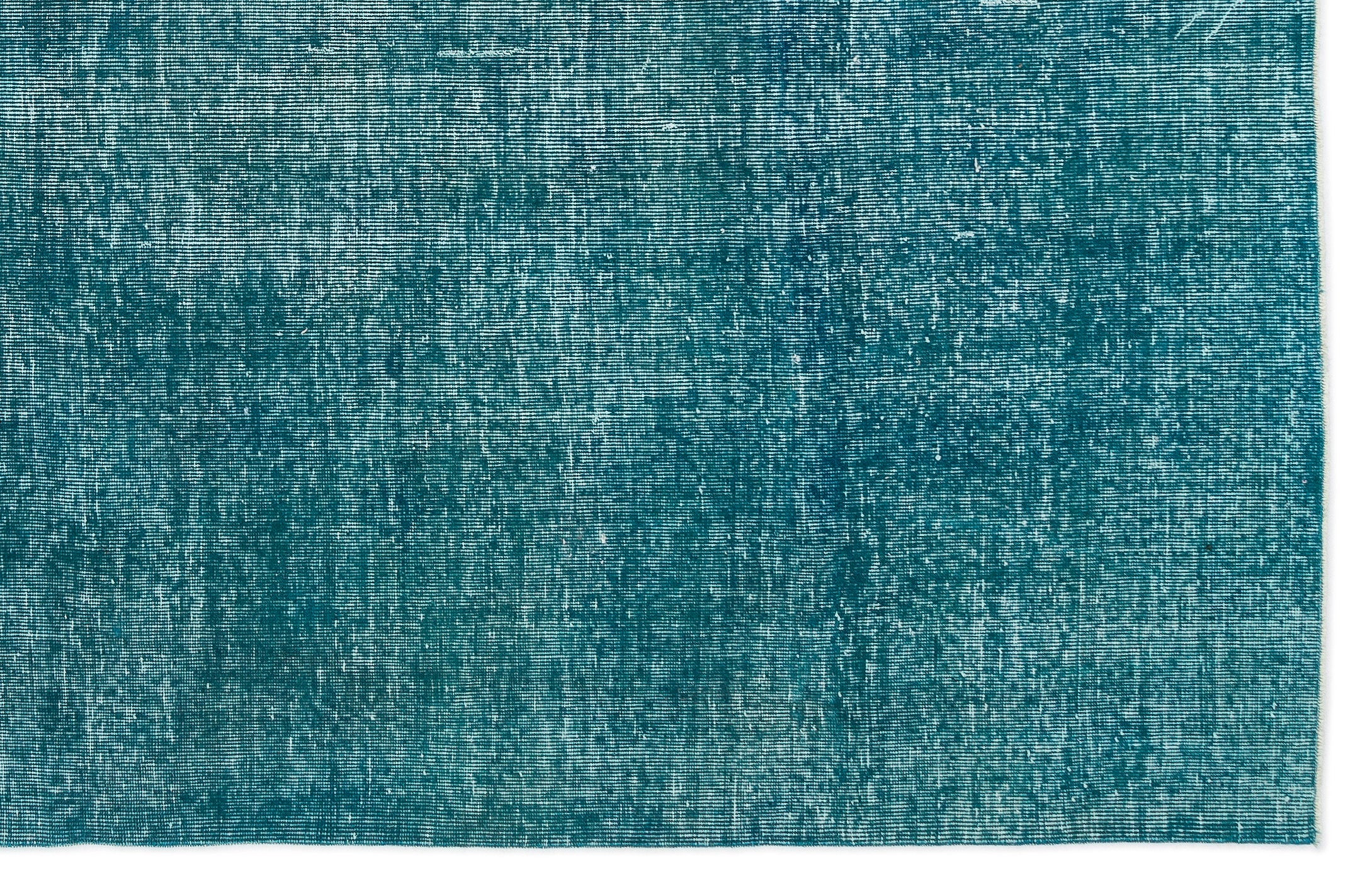 Atina Turquoise Vintage Wool Handmade Area Rug 6'5" x 10'2"
