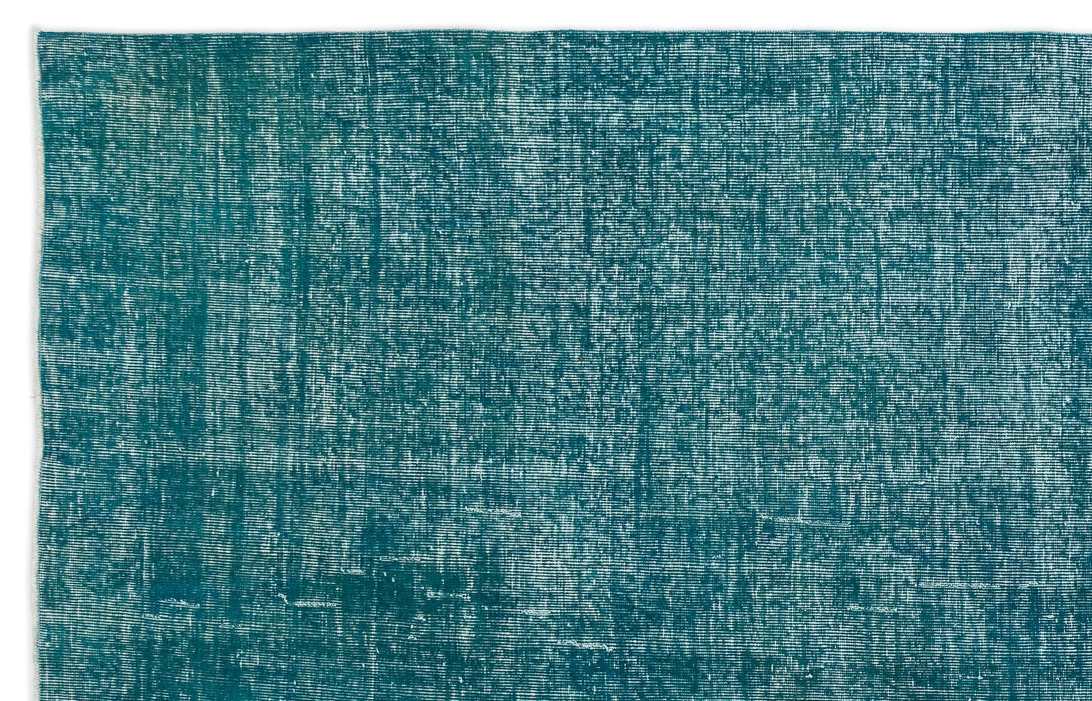 Atina Turquoise Vintage Wool Handmade Area Rug 6'5" x 10'2"