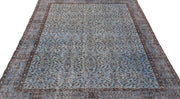 Atina Blue Vintage Wool Handmade Area Rug 5'7" x 8'2"