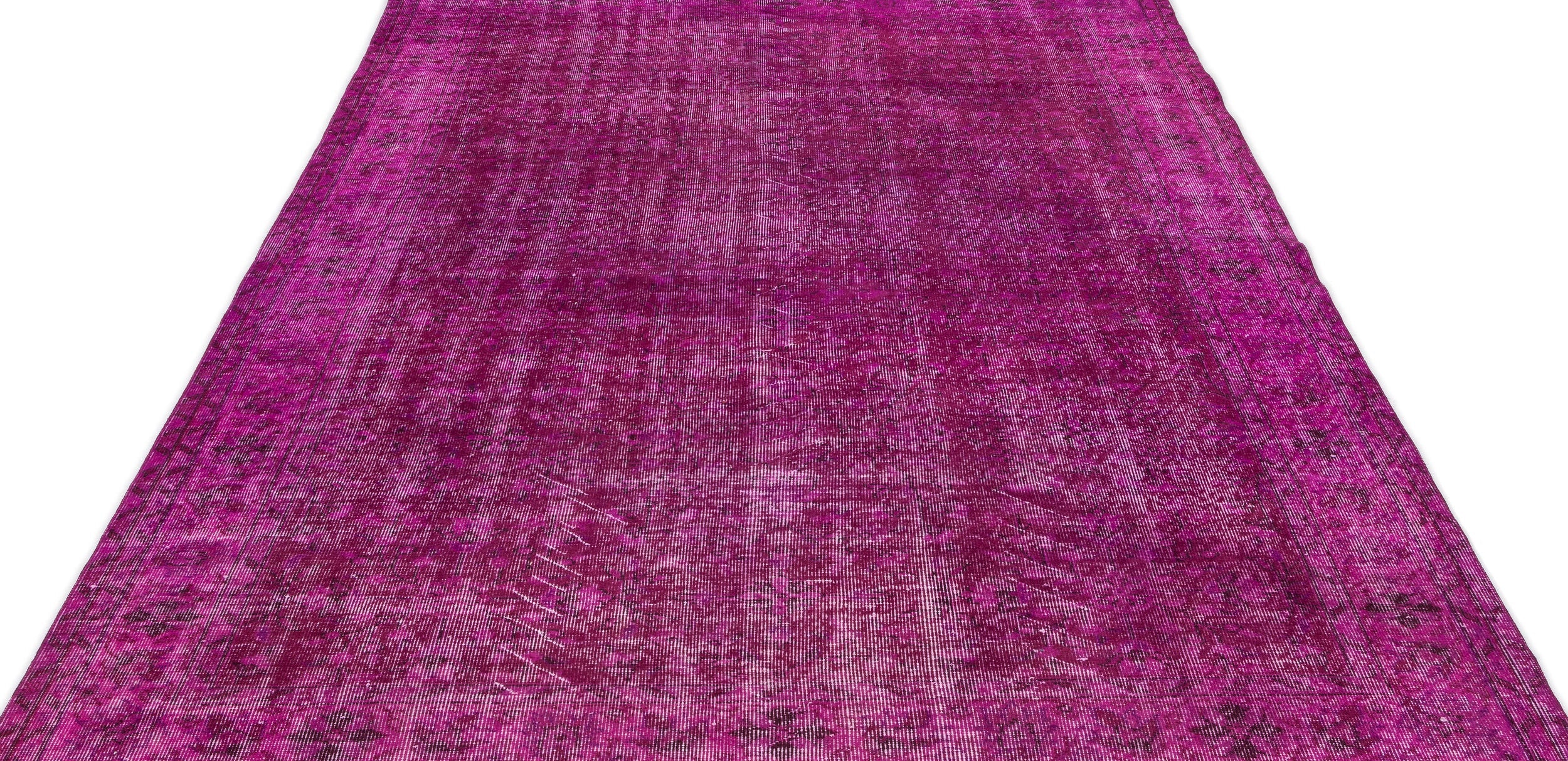 Atina Pink Vintage Wool Handmade Area Rug 6'3" x 9'7"