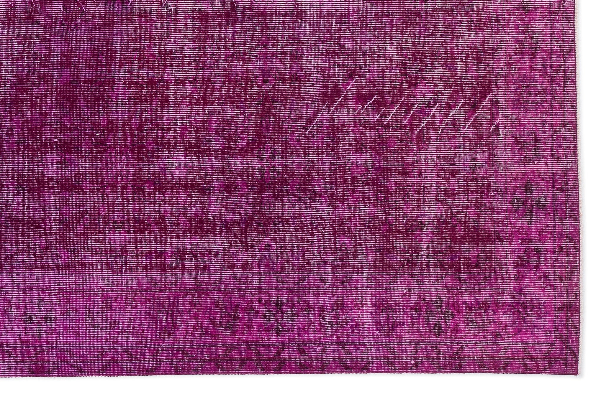 Atina Pink Vintage Wool Handmade Area Rug 6'3" x 9'7"