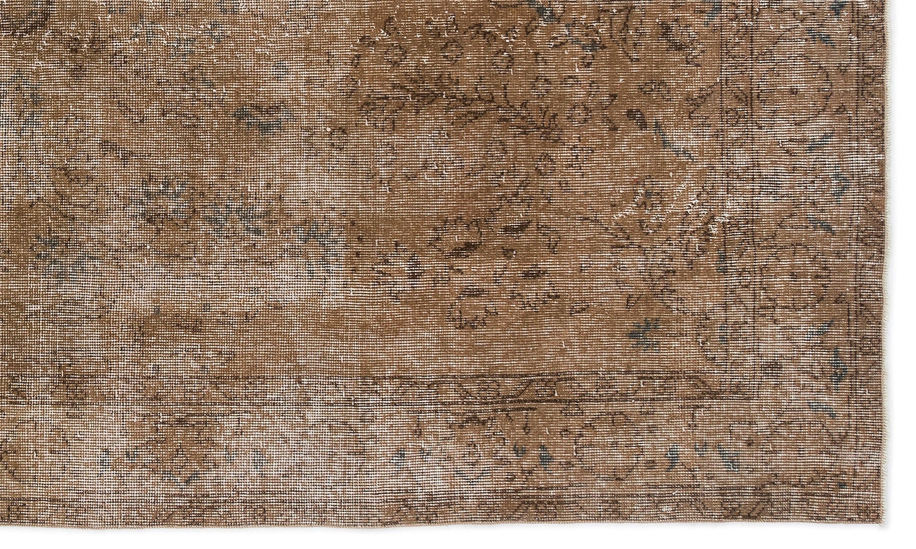 Atina Brown Vintage Wool Handmade Area Rug 5'3" x 8'6"