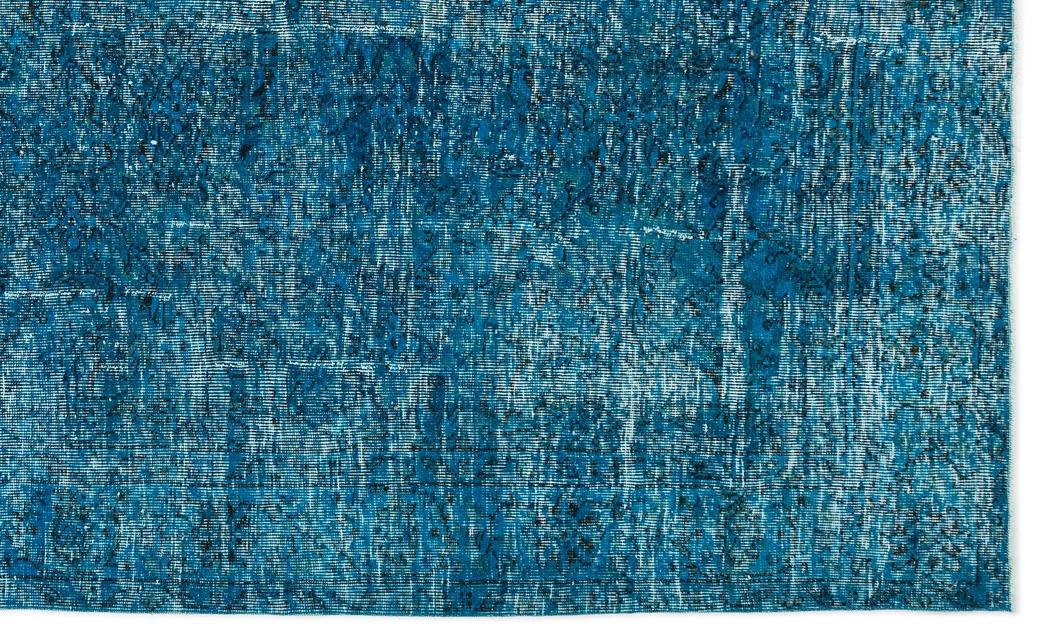 Atina Turquoise Vintage Wool Handmade Area Rug 6'0" x 10'0"