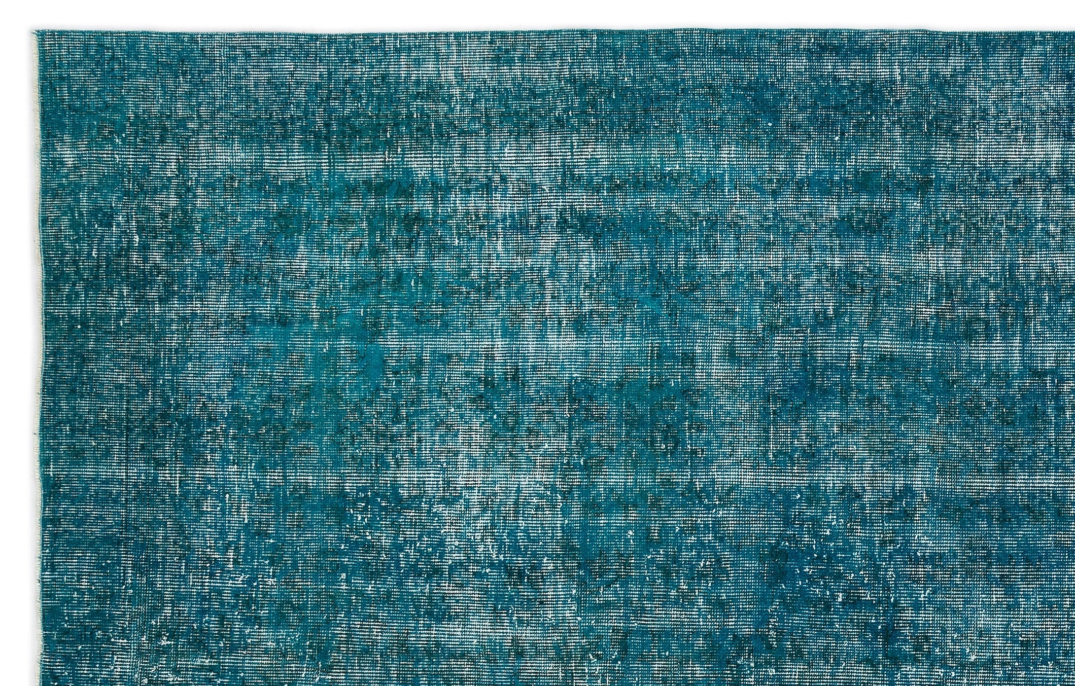 Atina Turquoise Vintage Wool Handmade Area Rug 6'4" x 10'0"