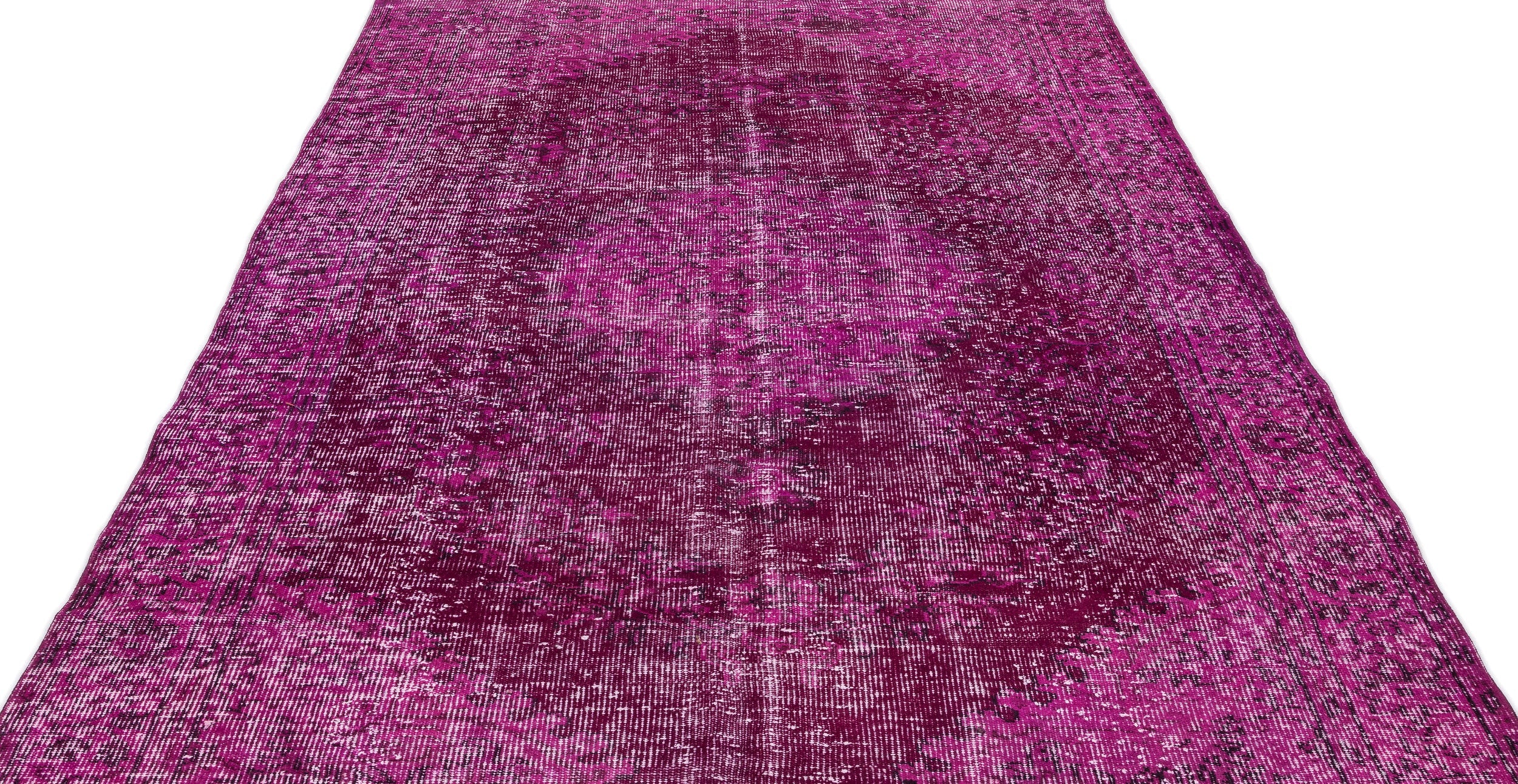 Atina Pink Vintage Wool Handmade Area Rug 5'11" x 10'10"