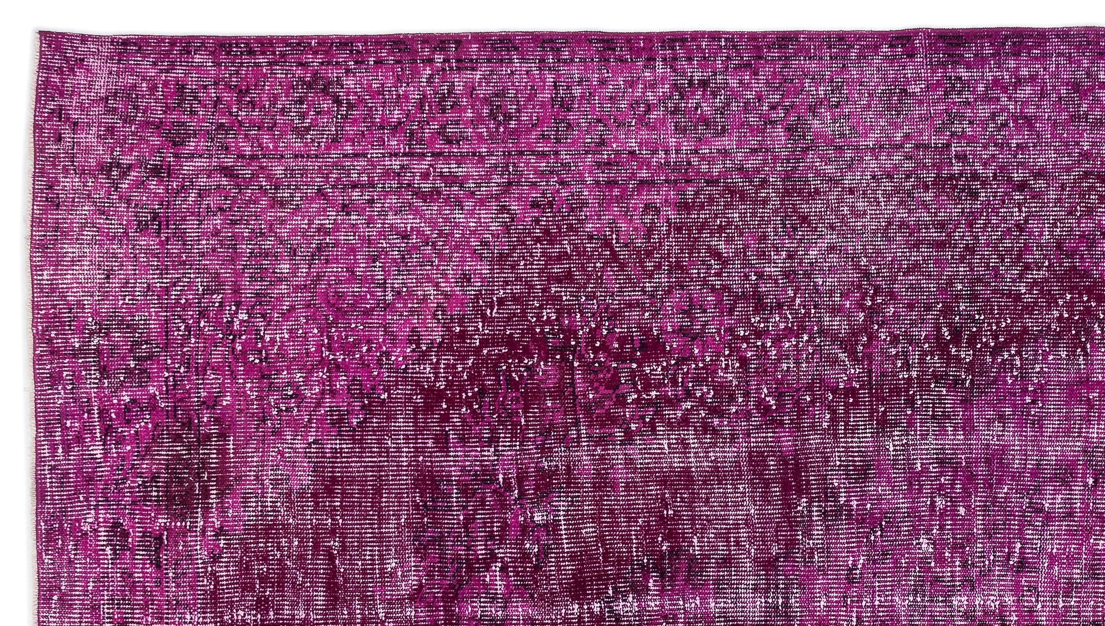 Atina Pink Vintage Wool Handmade Area Rug 5'11" x 10'10"
