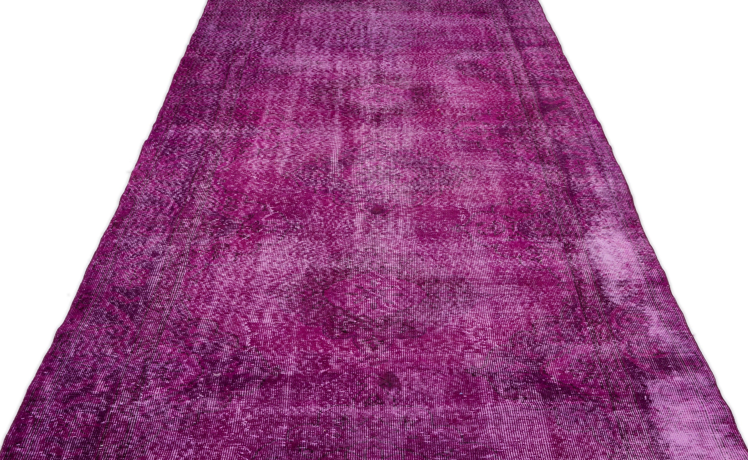 Atina Pink Vintage Wool Handmade Area Rug 4'9" x 12'10"